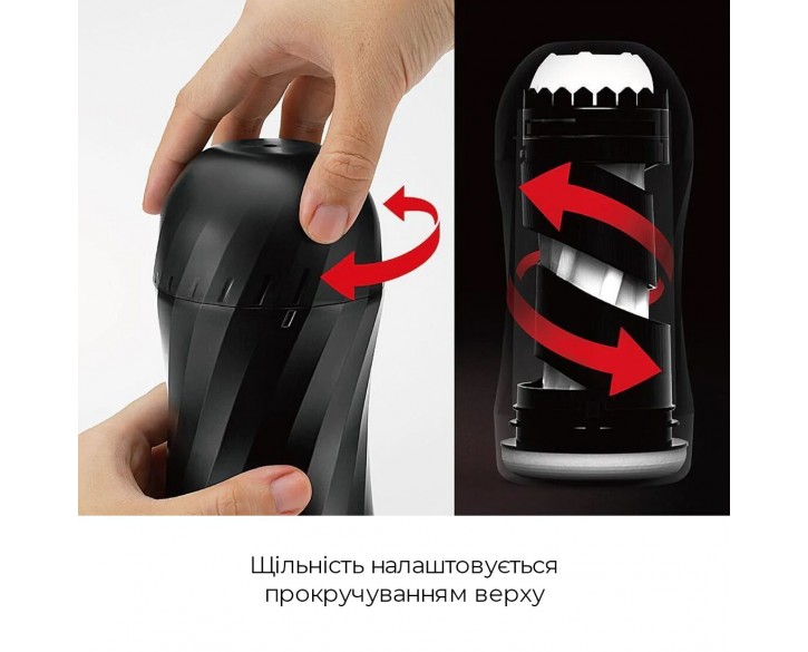 Мастурбатор Tenga Air-Tech Twist Tickle Red зі змінною тугістю обхвату, ефект глибокого мінету