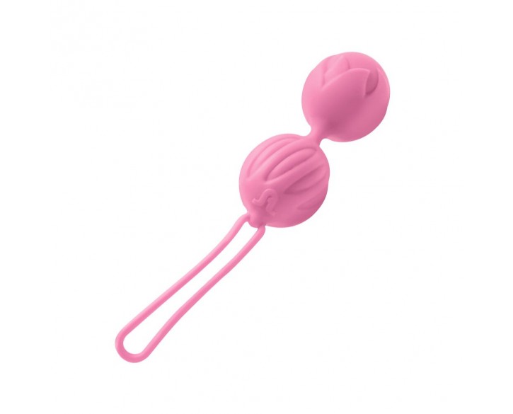 Вагінальні кульки Adrien Lastic Geisha Lastic Balls BIG Pink (L), діаметр 4 см, вага 90 гр