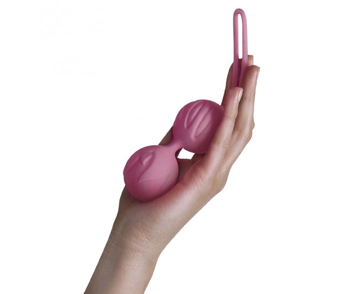 Вагінальні кульки Adrien Lastic Geisha Lastic Balls BIG Pink (L), діаметр 4 см, вага 90 гр