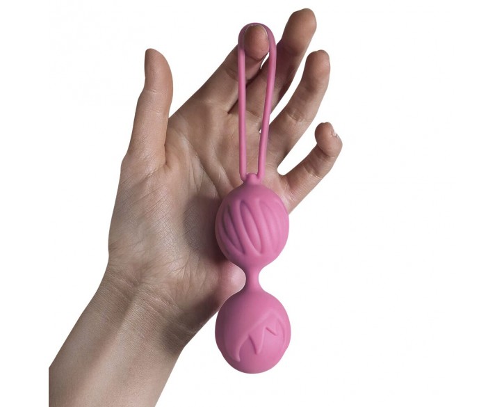 Вагінальні кульки Adrien Lastic Geisha Lastic Balls BIG Pink (L), діаметр 4 см, вага 90 гр