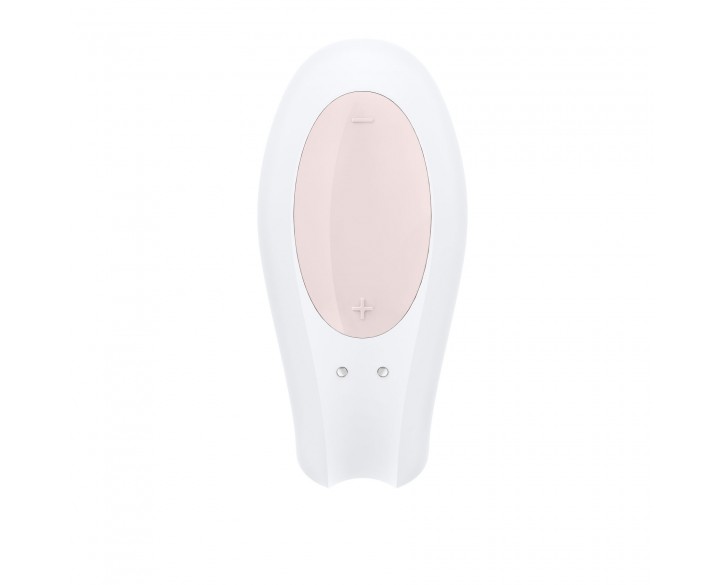 Смартвібратор для пар Satisfyer Double Joy White із широким кліторальним стимулятором