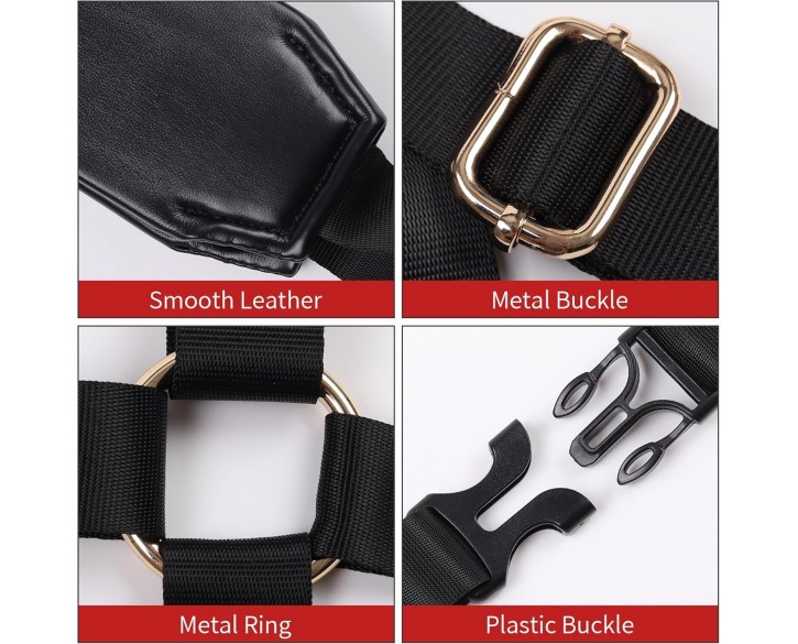 БДСМ-набір LOCKINK YEAHWOW Black Doggy Style Saddle set