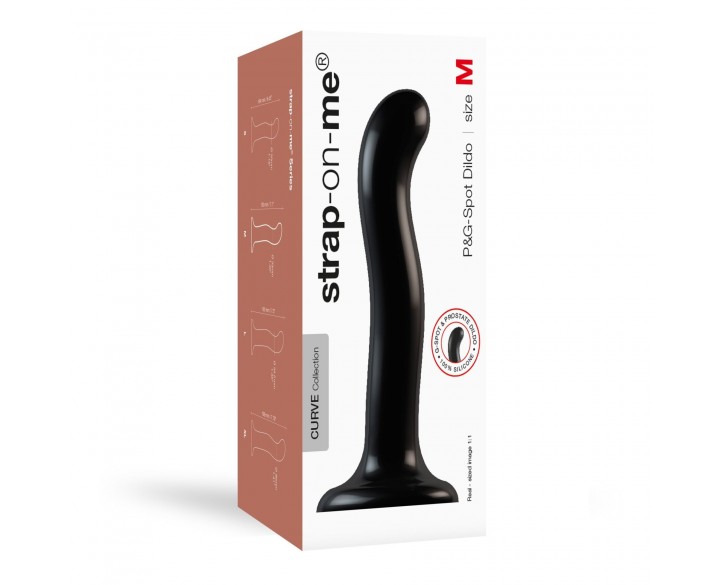 Насадка для страпона Strap-On-Me P&G-Spot Dildo, силікон, розмір M