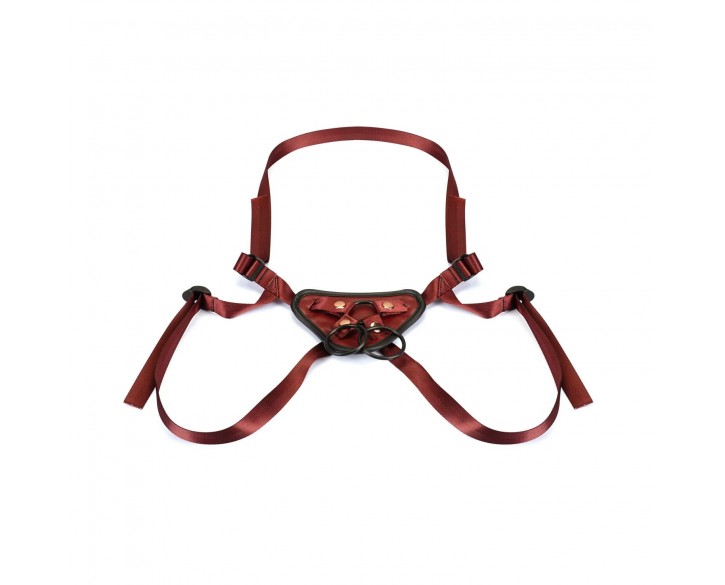 Трусики для страпона Liebe Seele Wine Red Strap-on Harness