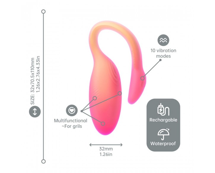 Смарт-віброяйце Magic Motion Flamingo Max Orange