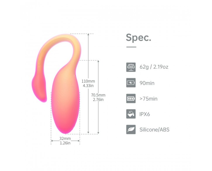 Смарт-віброяйце Magic Motion Flamingo Max Orange