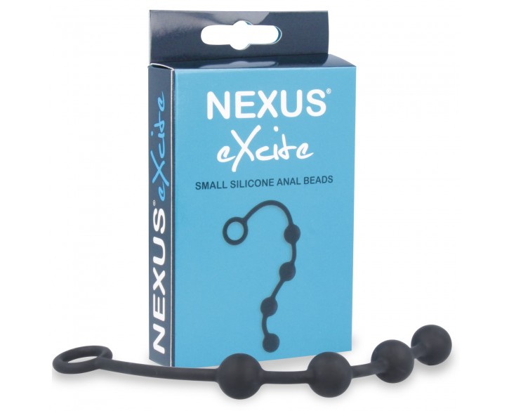 Анальні кульки Nexus Excite Small Anal Beads, силікон, макс. діаметр 2 см