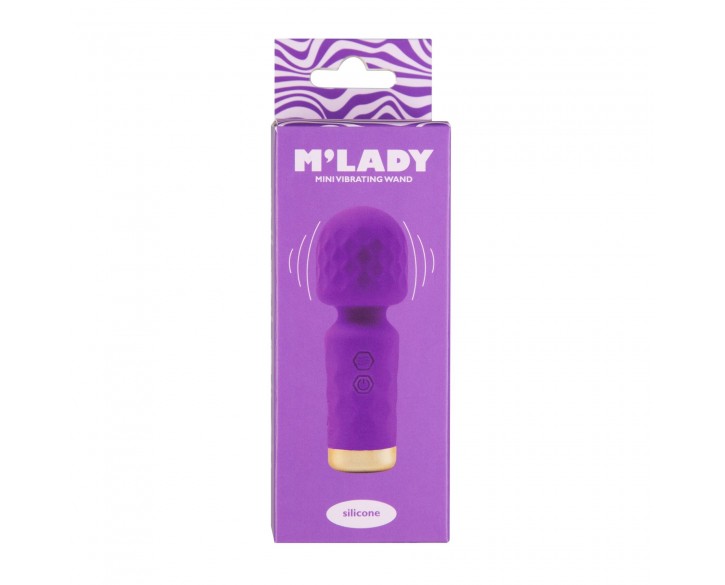 Вібромасажер M’Lady Mini Vibrating Wand Purple