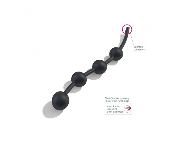 Анальні кульки Mystim Booty Garland L для електростимулятора