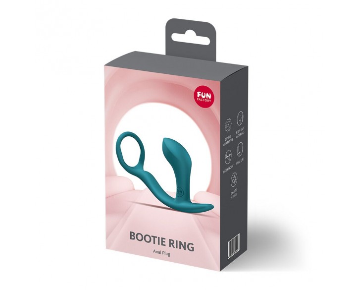 Анальна пробка з ерекційним кільцем Fun Factory BOOTIE RING Bottle Green
