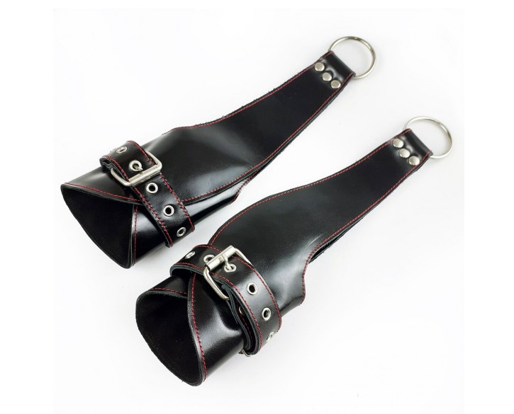 Поручи для підвісу Fetish Hand Cuffs For Suspension із натуральної шкіри