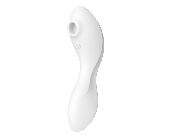 Вакуумний смарт-стимулятор із вібрацією Satisfyer Curvy Trinity 5 (White), керування зі смартфона