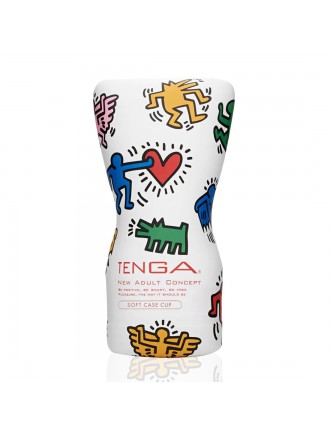 Мастурбатор Tenga Keith Haring Soft Case Cup (м’яка подушечка) стисний