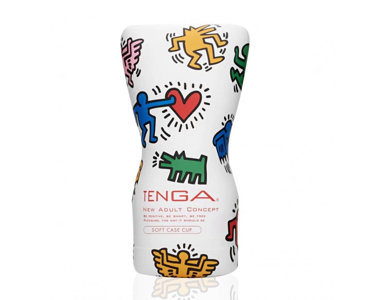 Мастурбатор Tenga Keith Haring Soft Case Cup (м’яка подушечка) стисний