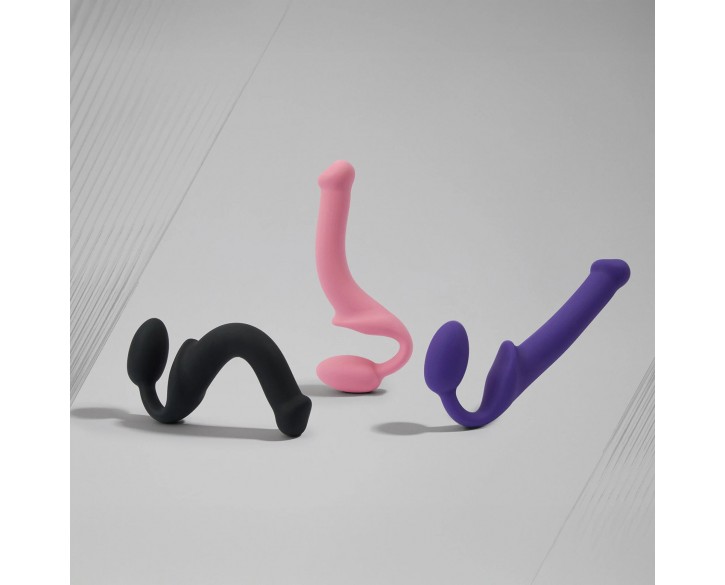 Безремінний страпон Strap-On-Me Rose XL, повністю регульований, діаметр 4,5 см