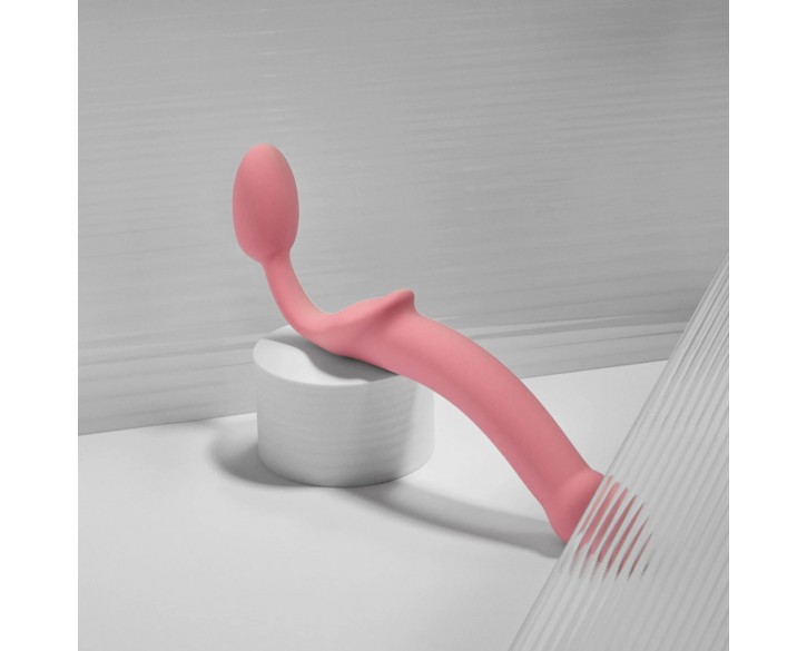 Безремінний страпон Strap-On-Me Rose XL, повністю регульований, діаметр 4,5 см