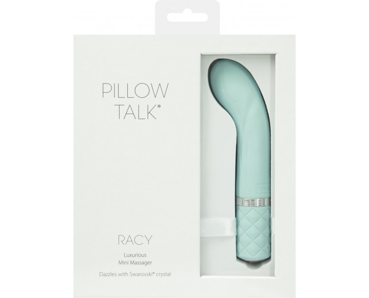 Розкішний вібратор Pillow Talk - Racy Teal з кристалом Сваровські для точки G, подарункове паковання