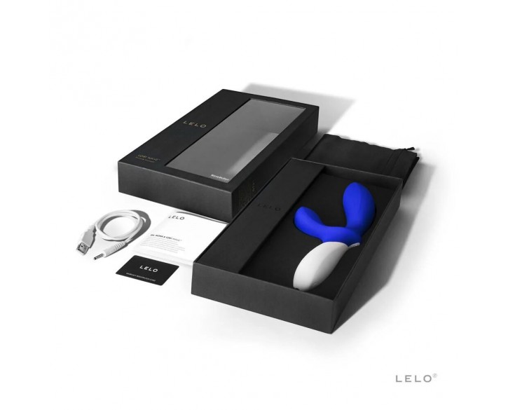 Масажер простати LELO Loki Wave Federal Blue, 2 мотори, манливий рух + стимуляція промежини