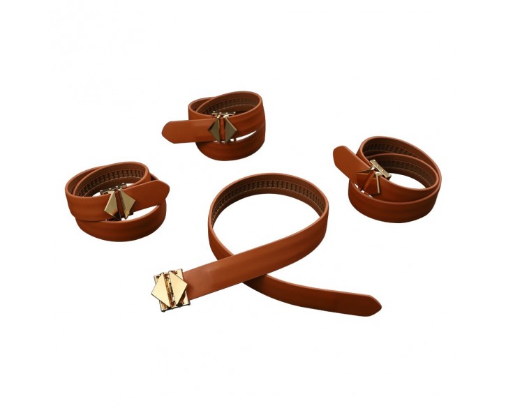 Набір для зв'язування LOCKINK Hogtie Set - Brown