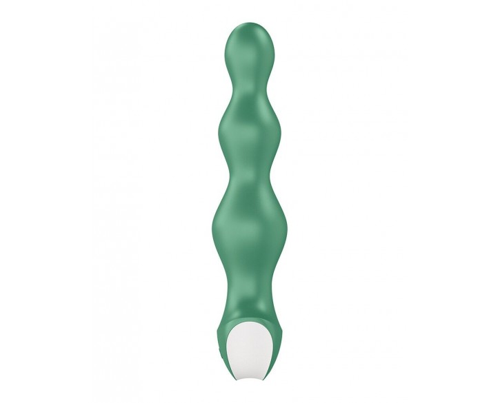 Анальний стимулятор-намистини з двома моторами Satisfyer Lolli-Plug 2 Green