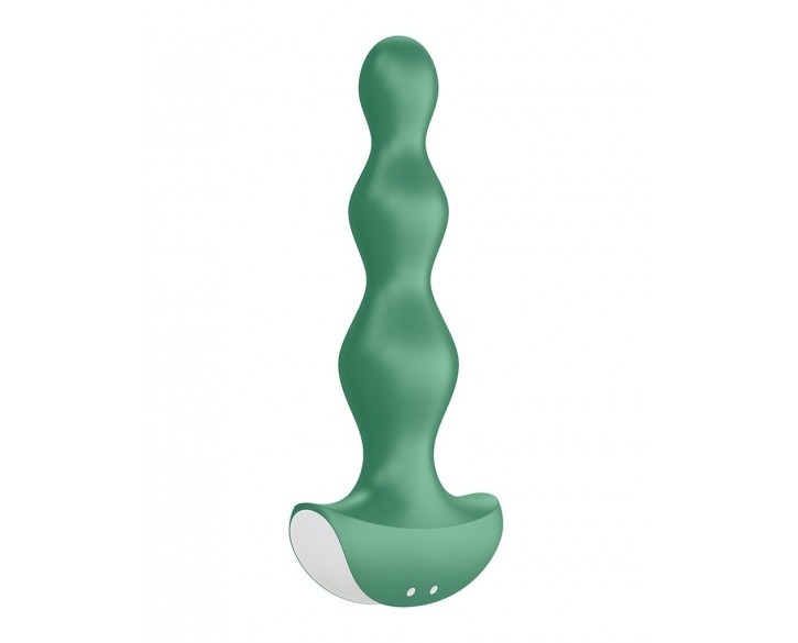 Анальний стимулятор-намистини з двома моторами Satisfyer Lolli-Plug 2 Green