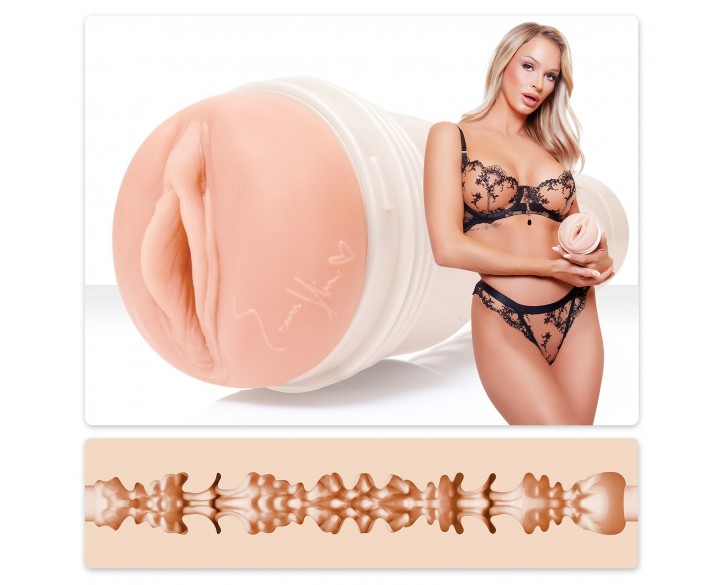 Мастурбатор Fleshlight Girls: Emma Hix - Syrup, зі зліпка вагіни, дуже ніжний