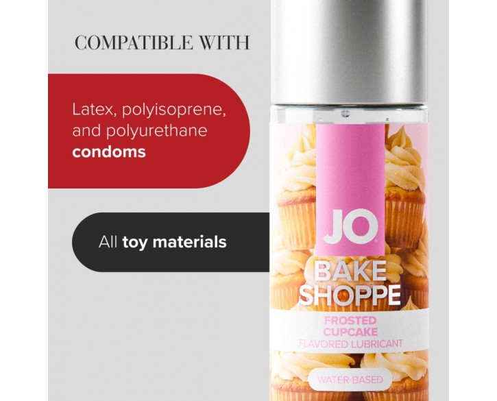 Лубрикант на водній основі JO Bake Shoppe - Frosted Cupcake 60 мл, без цукру та парабенів