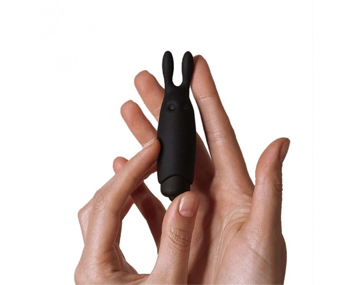 Віброкуля Adrien Lastic Pocket Vibe Rabbit Black зі стимулювальними вушками