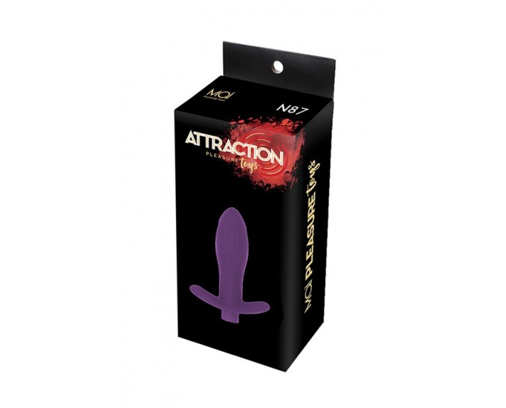 Анальна пробка з вібрацією MAI Attraction Toys №87 Black перезаряджаєма, длина 11см, диаметр 3,5см