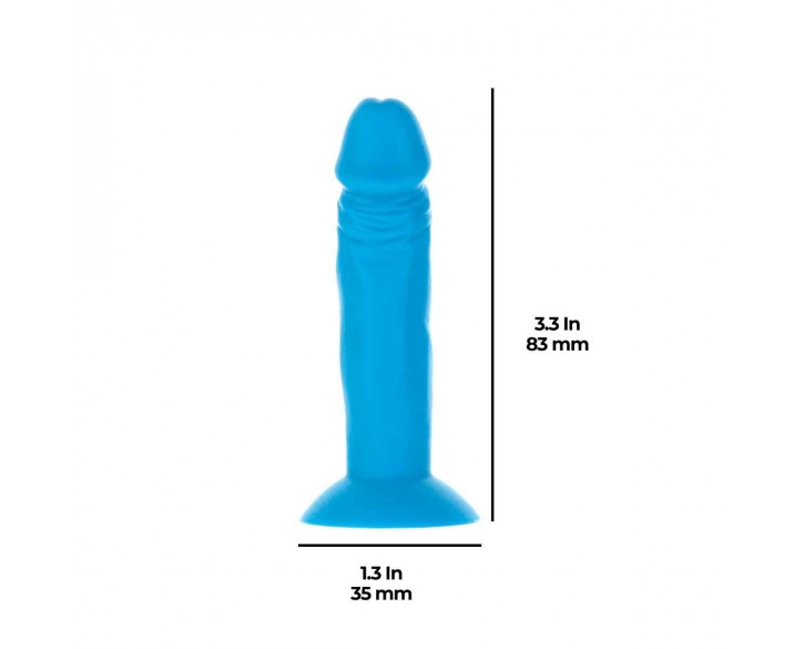Набір фалоімітаторів ADDICTION Silly Willy 3.3” Silicone Dildo, 3 кольори, 12 шт