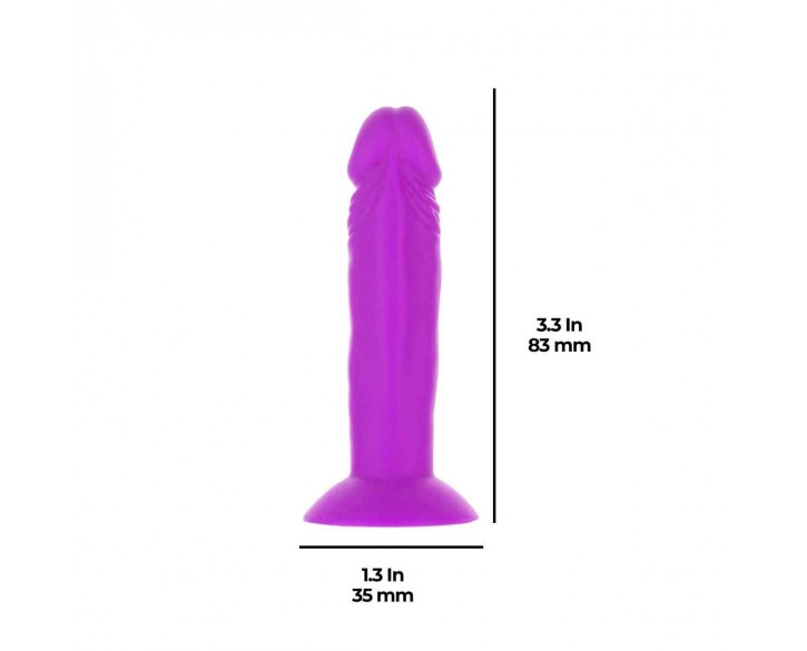 Набір фалоімітаторів ADDICTION Silly Willy 3.3” Silicone Dildo, 3 кольори, 12 шт