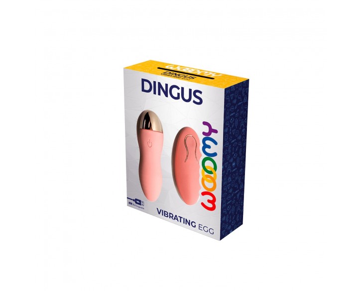 Віброяйце Wooomy Dingus Vibrating Egg, з пультом керування, 10 режимів