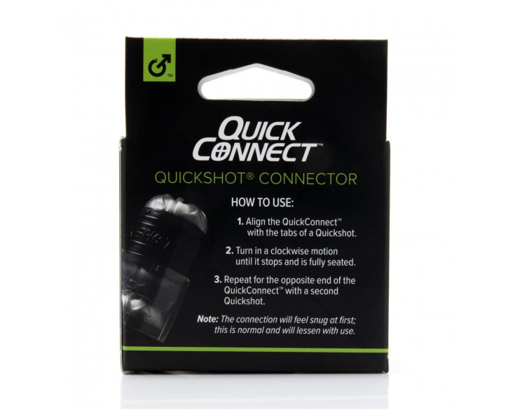 Адаптер Fleshlight Quickshot Quick Connect для з'єднання двох Квікшотов в одну іграшку