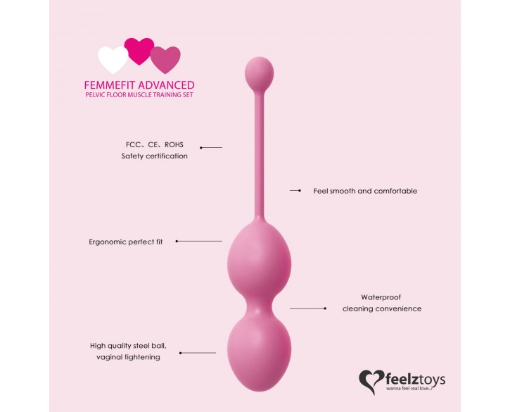 Набір вагінальних кульок для просунутих FeelzToys - FemmeFit Advanced Pelvic Muscle Training Set