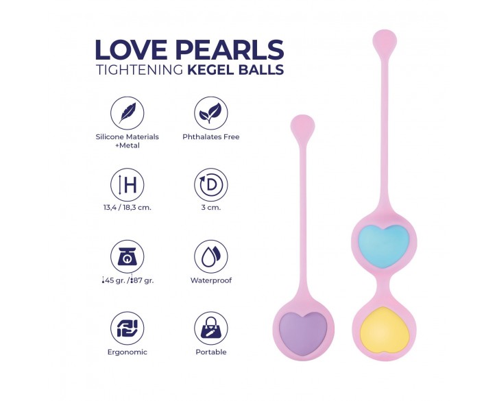 Вагінальні кульки Wooomy Love Pearls