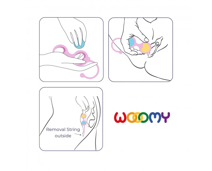 Вагінальні кульки Wooomy Love Pearls