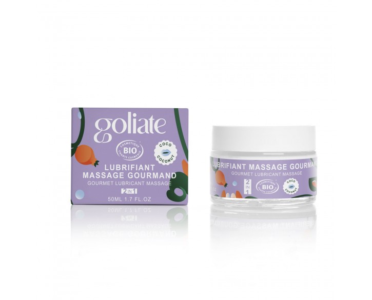 Масажна олія-лубрикант з ароматом та смаком кокоса Goliate Couple Gourmand Coco 50 мл