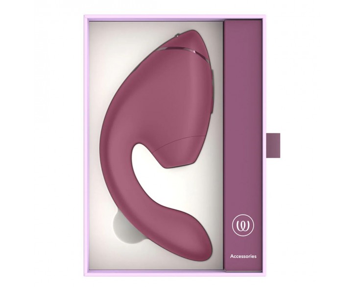 Подвійний вакуумний кліторальний стимулятор з вібрацією Womanizer Next Duo - Dusky Pink