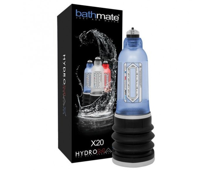 Гідропомпа Bathmate Hydromax 5 Blue (X20), для члена довжиною від 7,5 до 12,5 см, діаметр до 4,5 см