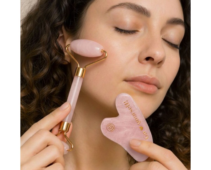 Набір масажерів гуаша Womanizer Gua Sha Set, ролер та скребок