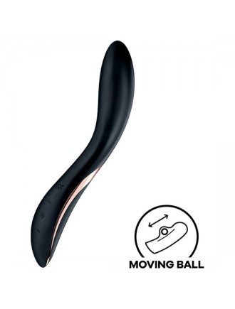 Вібратор із перлинною стимуляцією точки G Satisfyer Rrrolling Explosion Black