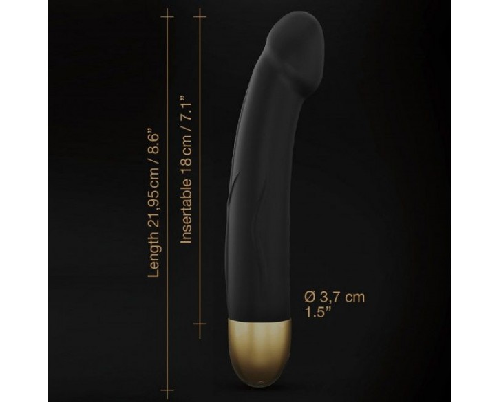 Вібратор Dorcel Real Vibration M Gold 2.0, діаметр 3,7см, перезаряджається, для точки G