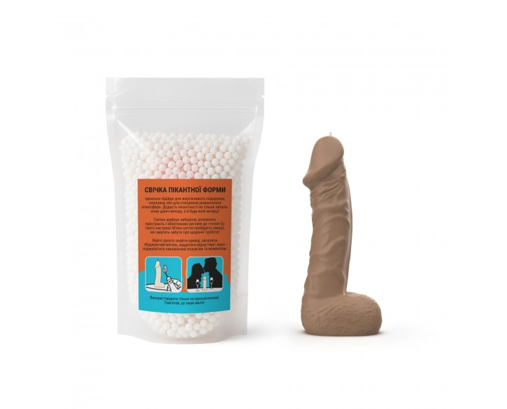 Свічка у вигляді члена Чистий Кайф MEDIUM Brown