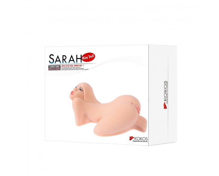 Мастурбатор мінілялька Kokos Sarah 2WayPlus з вібрацією та масажем