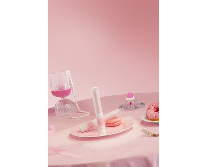 Ліпстик-вібратор KISSTOY Pop Cherry, 7 режимів, 2 мотори, гнучкий, підігрівання
