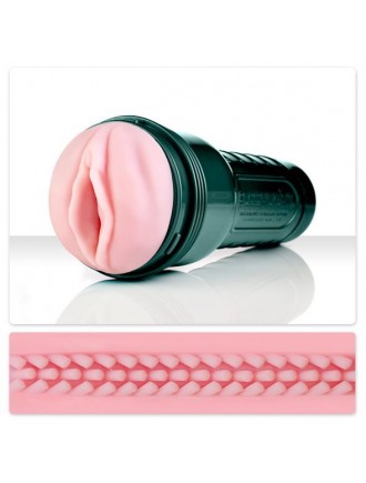 Мастурбатор з вібрацією Fleshlight Vibro Pink Lady Touch, три віброкулі, стимулювальний рельєф