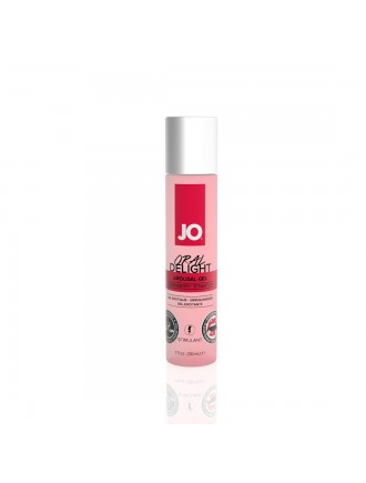 Гель для оральних пестощів System JO Oral Delight — Strawberry Sensation (30 мл), ефект холод-тепло