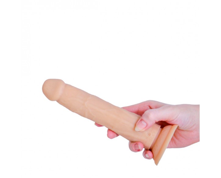 Фалоімітатор з ротацією та пульсацією Naked ADDICTION 8″ Rotating & Thrusting Dong - Vanilla