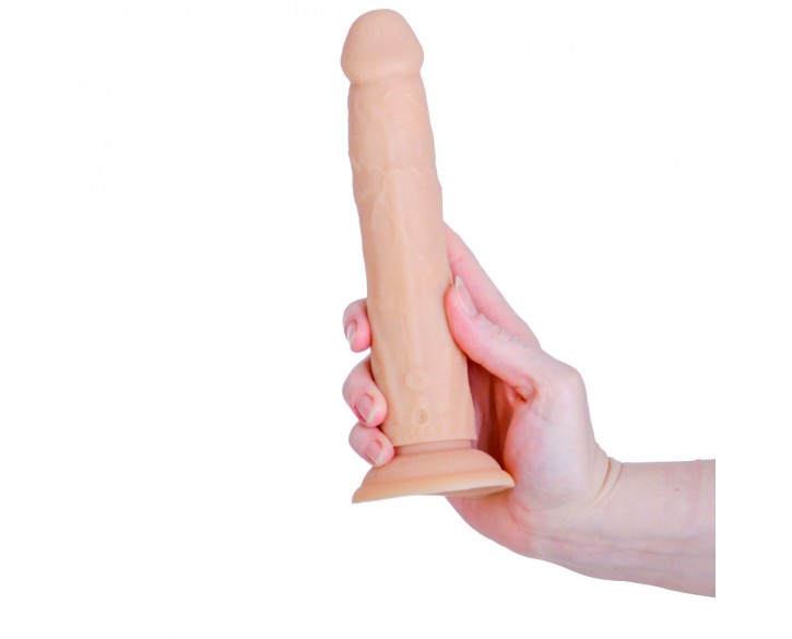 Фалоімітатор з ротацією та пульсацією Naked ADDICTION 8″ Rotating & Thrusting Dong - Vanilla