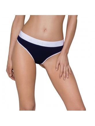 Спортивні трусики-стрінги Passion PS007 PANTIES navy blue, size L